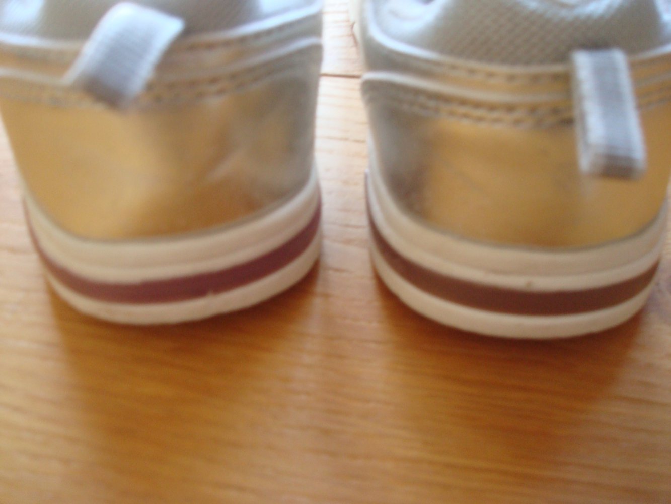 Schuhe, Halbschuhe, Blinkeschuhe in Silber