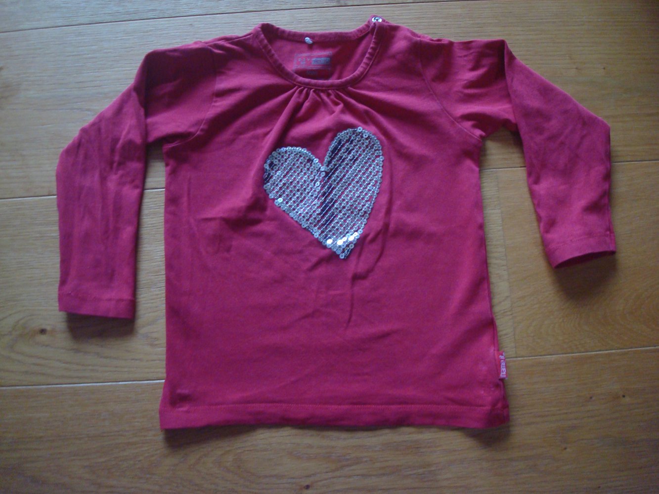 Shirt, Langarmshirt mit Pailletten
