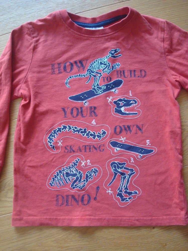 cooles Shirt, Langarmshirt mit Dinos