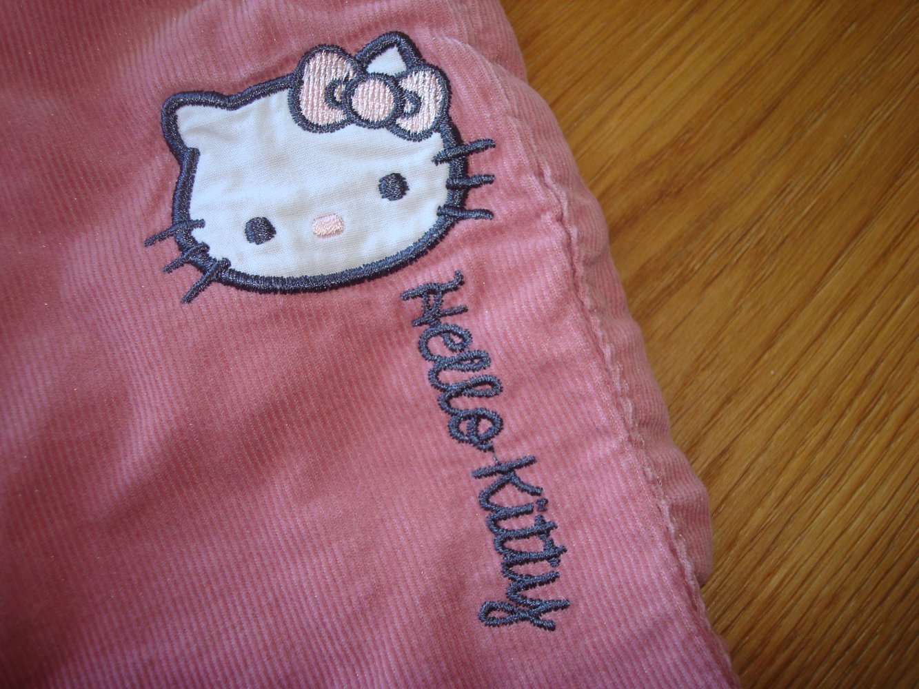 Hello Kitty gefütterte Hose Gr. 80 mit verstellbarem Bund