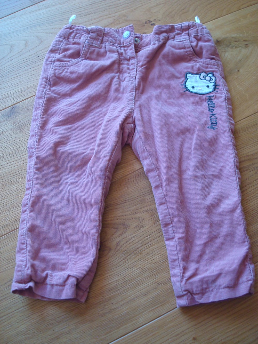 Hello Kitty gefütterte Hose Gr. 80 mit verstellbarem Bund