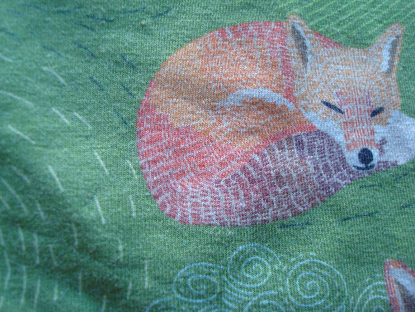 tolles Langarmshirt mit Füchsen handmade
