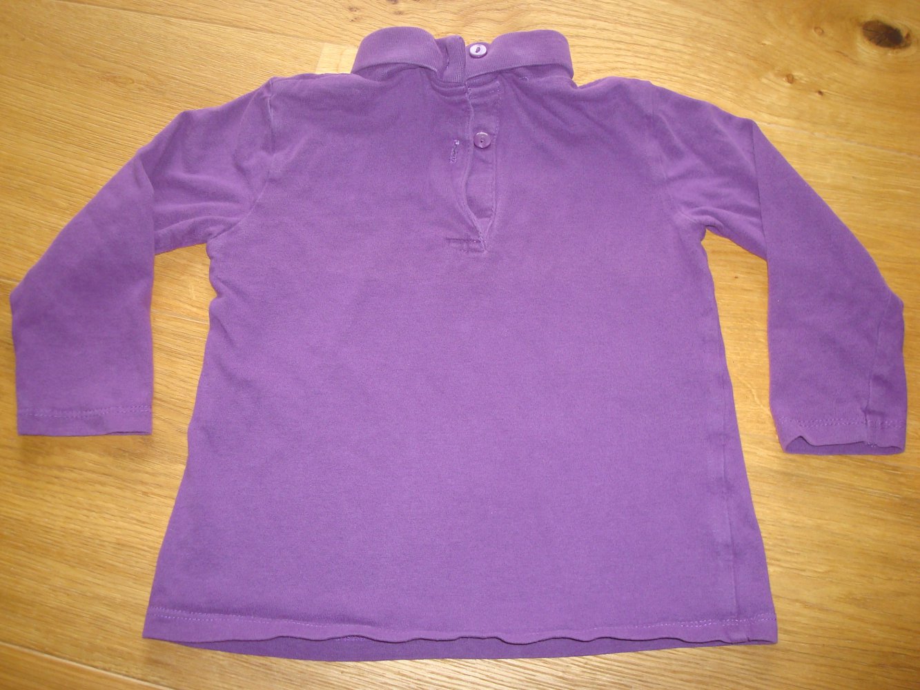 Langarmshirt, Shirt, Rollkragenshirt, Rollkragen in Lila Gr. 80/86