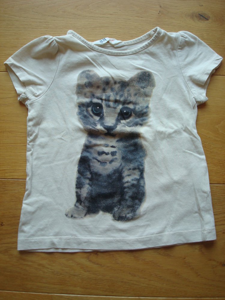 süßes T-Shirt, Shirt mit Katzenaufdruck