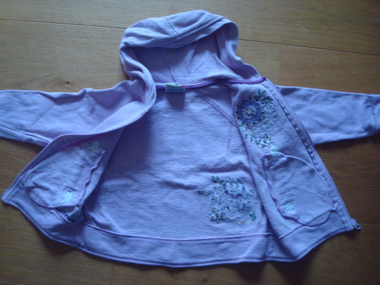 Strickjacke, Cardigan, Sweatjacke mit Stickerei und Perlen