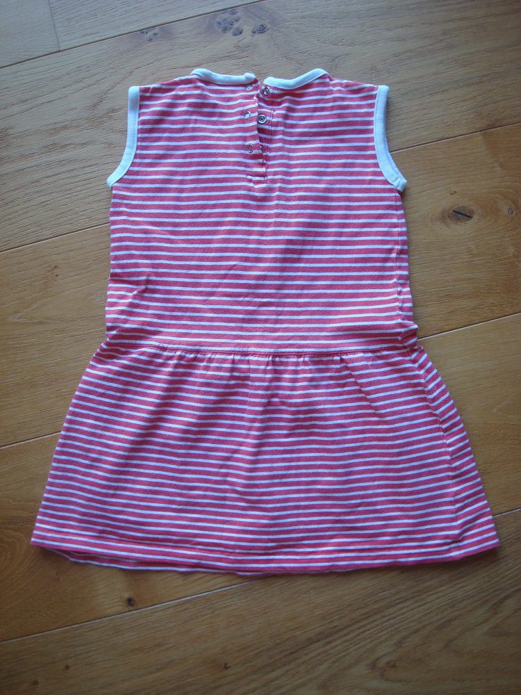 Kleid, Sommerkleid rotweiß