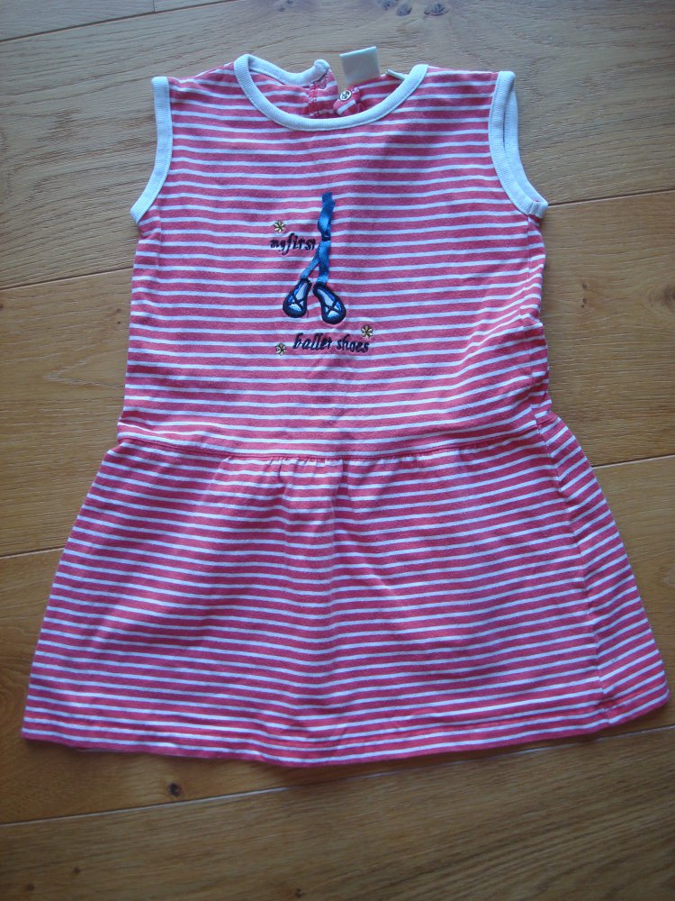 Kleid, Sommerkleid rotweiß
