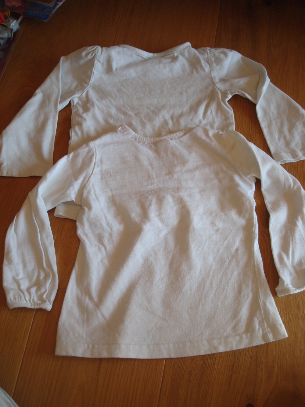 2 Langarmshirts, Longsleeve, Pullover weiß