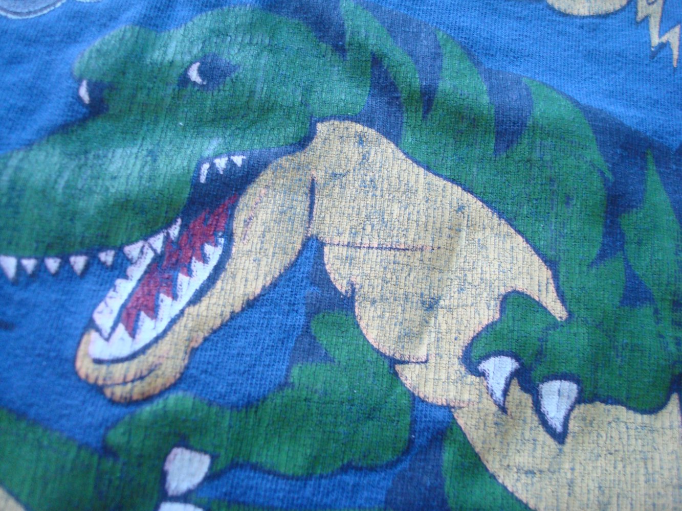 T-Shirt, Hoodie kurzarm mit Dinoaufdruck