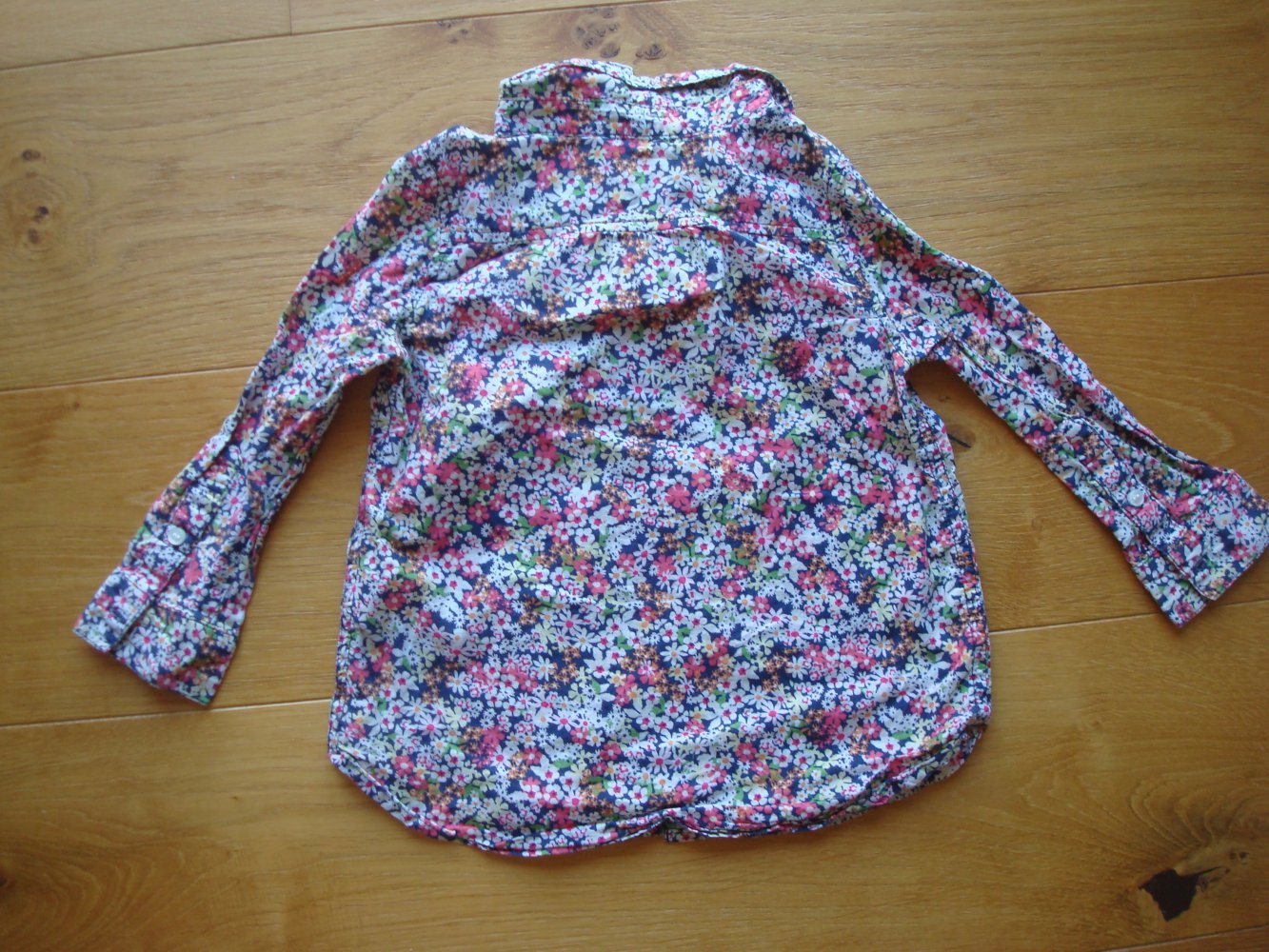 lange Sommerbluse, Bluse dünn mit Blumendruck