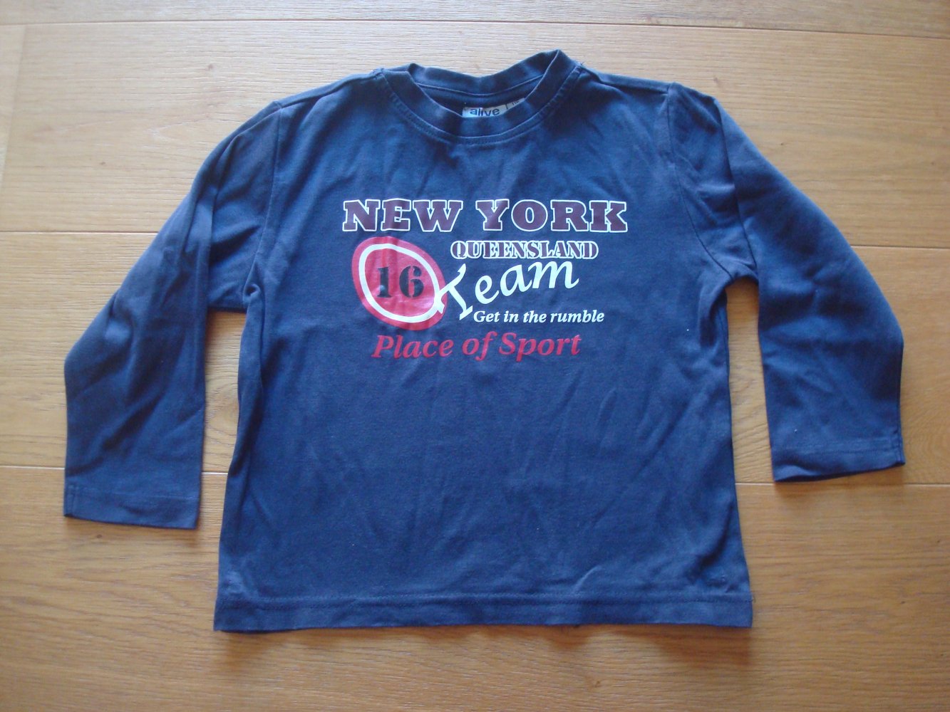 Shirt, Langarmshirt mit Aufdruck