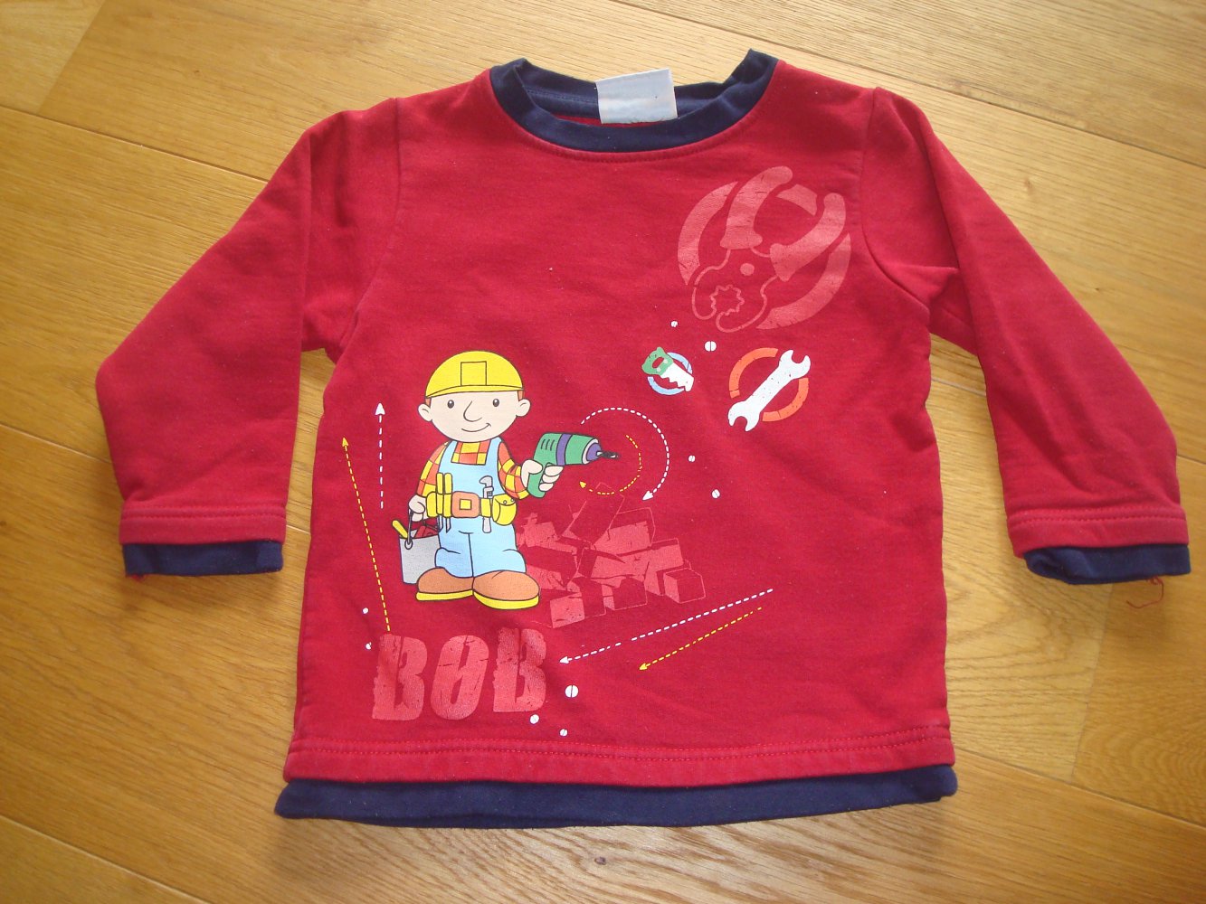 Pullover, Langarmshirt, Fleeceshirt Bob der Baumeister