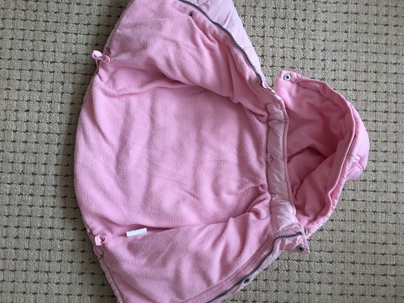 Mädchen Vokuhila Anorak schön warm Gr. 74 Rosa Top Zustand!