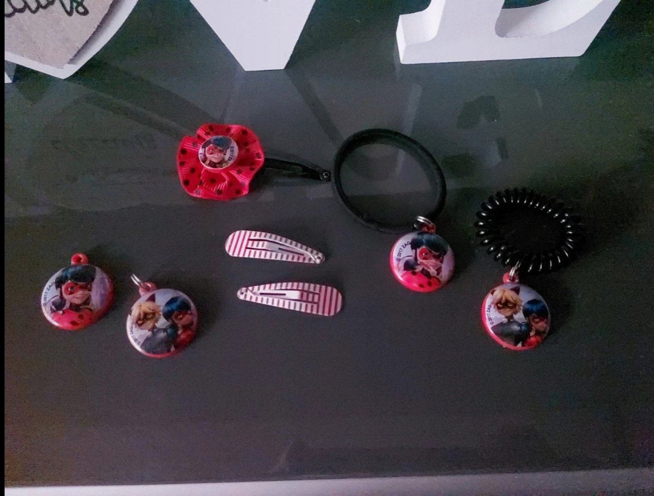 Ladybug Haarspangen/Haargummis