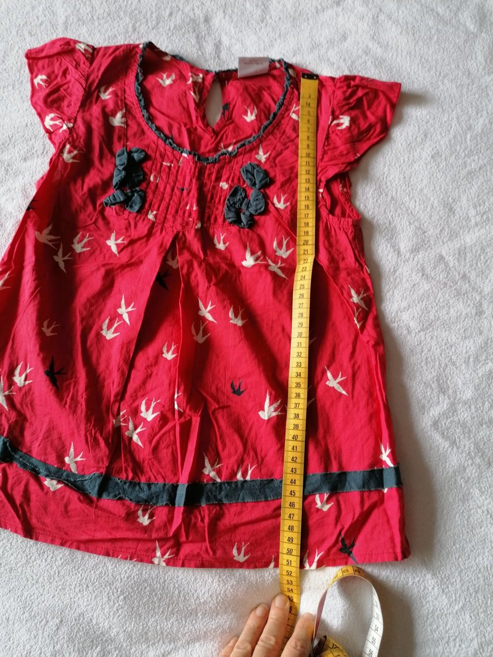 Next: rote Tunika mit Schwalben Gr. 140