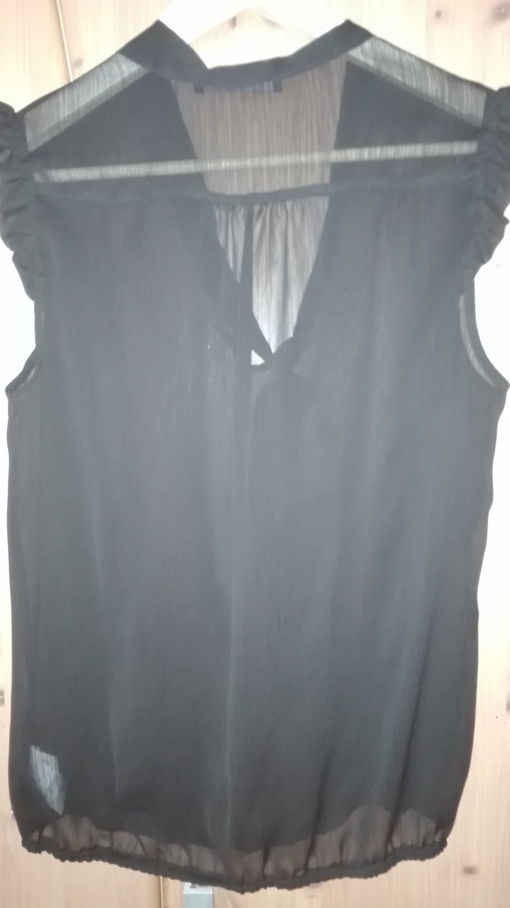Atmosphere: schwarzes transparentes Top Gr. 40