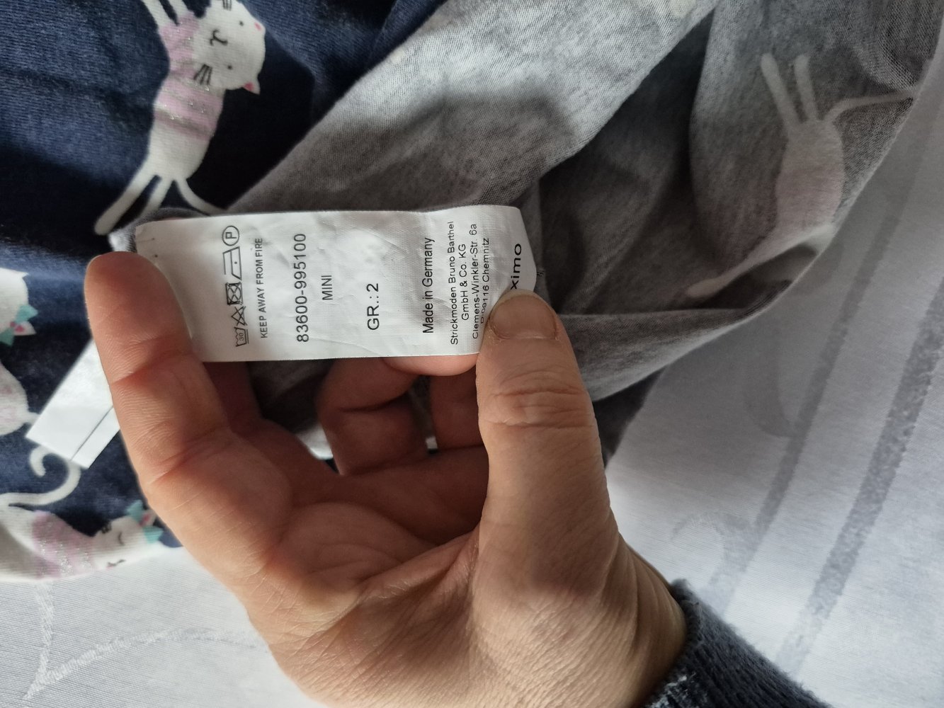 Maximo: Süße Halssocke mit Katzenmotiven Gr. 2