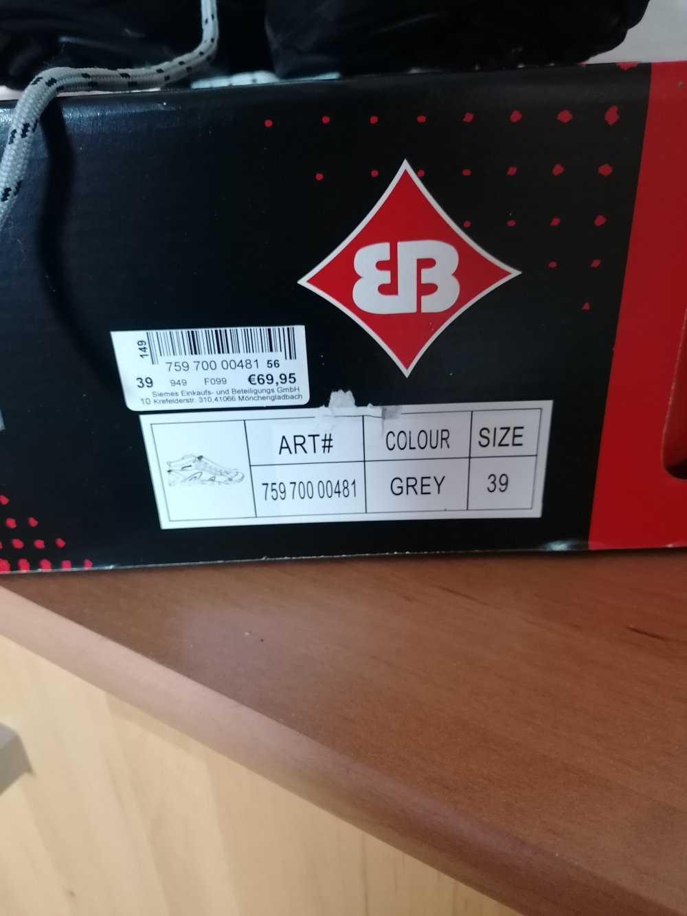 Brütting: Wanderschuhe Gr. 39