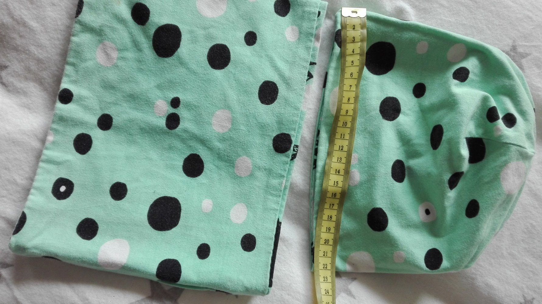 Set Wende-Mütze und Schal - handmade