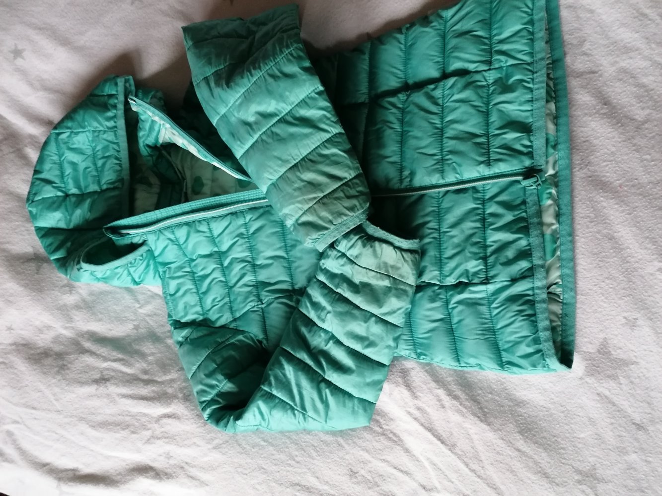 Okaidi: türkise Steppjacke Gr. 128