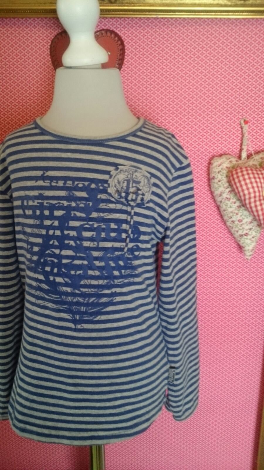 Villa Happ: gestreiftes Langarmshirt Gr. 122/128