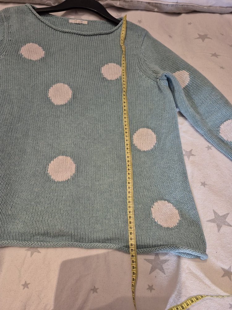 White Stuff: dicker Strickpullover mit Punkten Gr. 42 /44