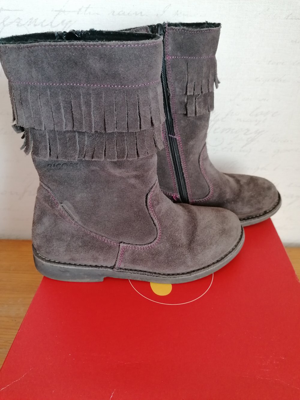 Ricosta: tolle Velourslederstiefel Gr. 33