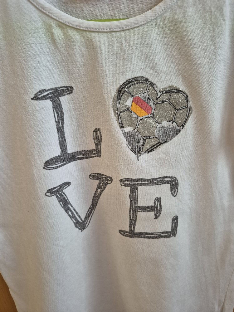 s.Oliver: weißes Shirt mit Aufdruck Gr. 140
