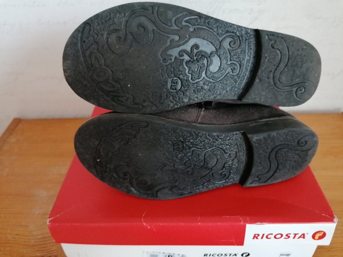 Ricosta: tolle Velourslederstiefel Gr. 33