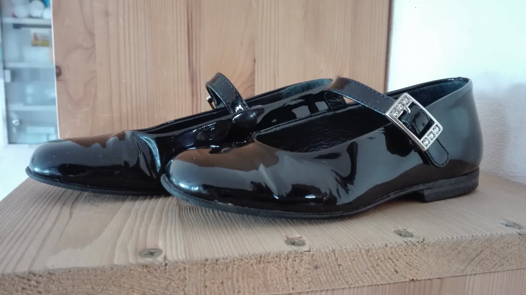 Lepi - schwarze Lackballerinas Gr. 27