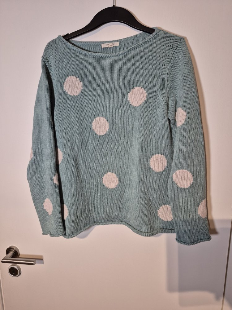 White Stuff: dicker Strickpullover mit Punkten Gr. 42 /44