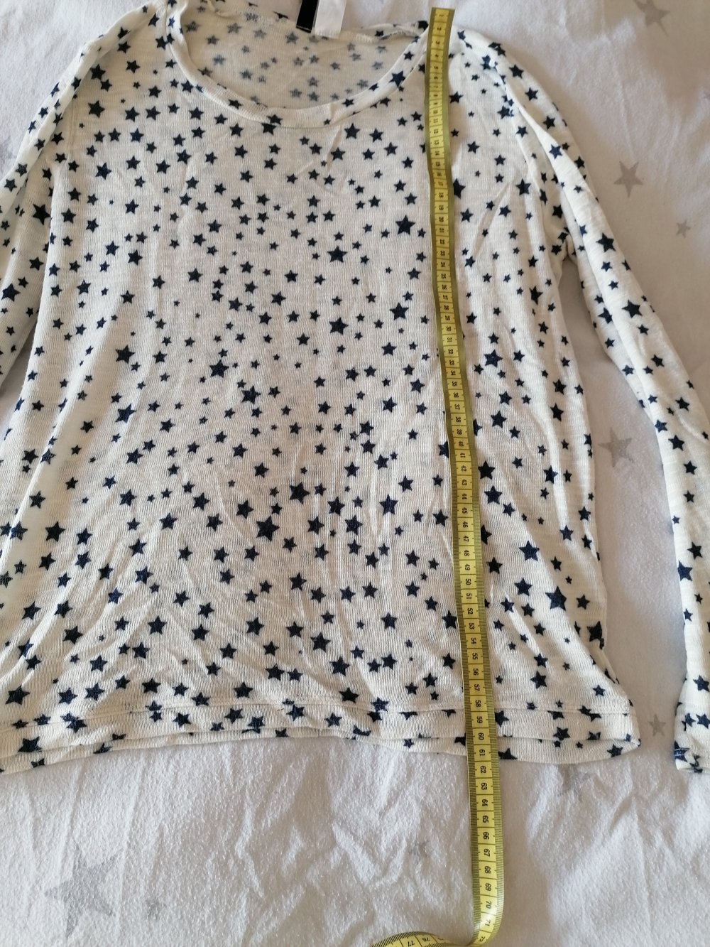 H&M: toller dünner Langarmpulli mit Sternen Gr. S