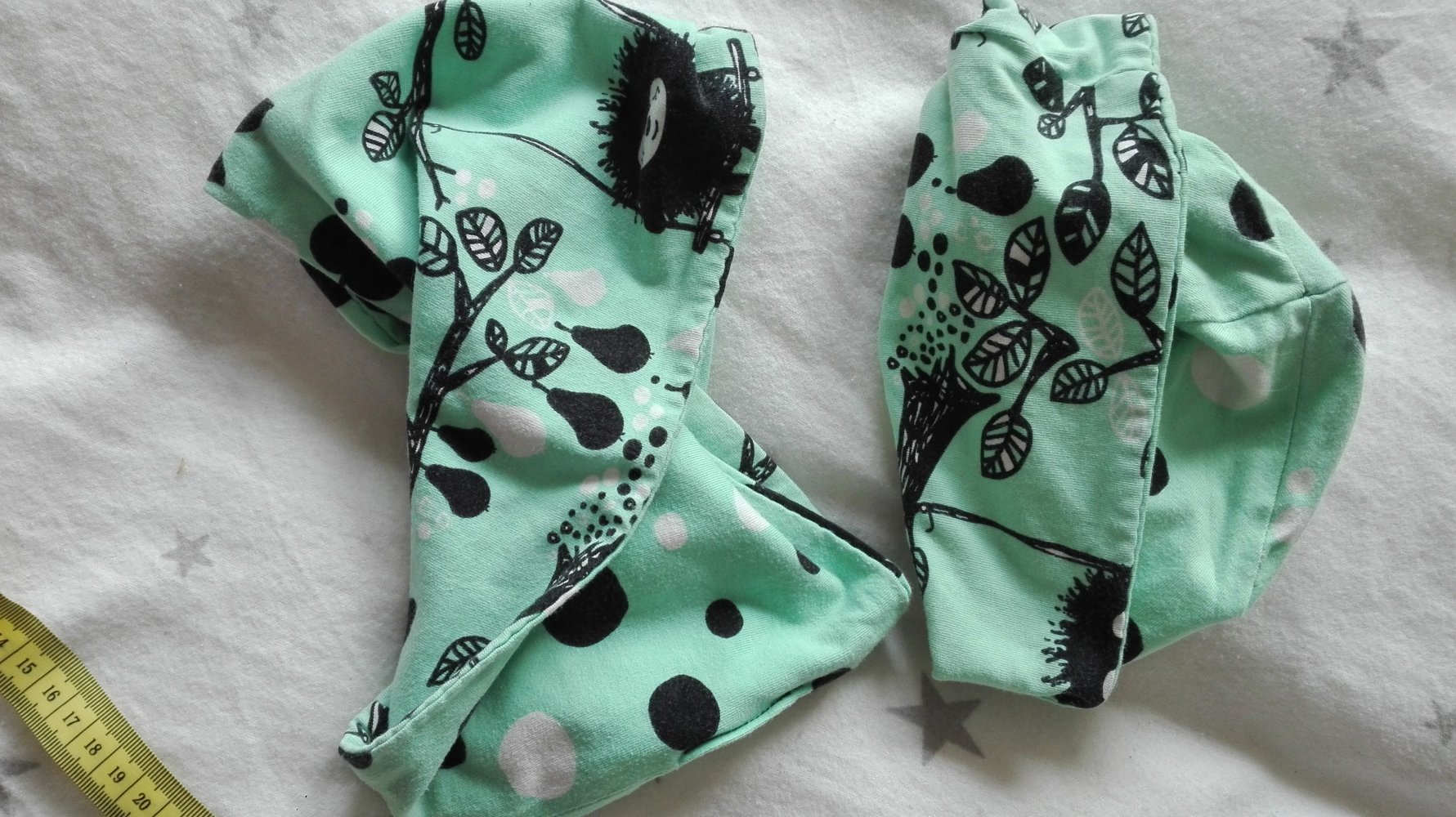 Set Wende-Mütze und Schal - handmade