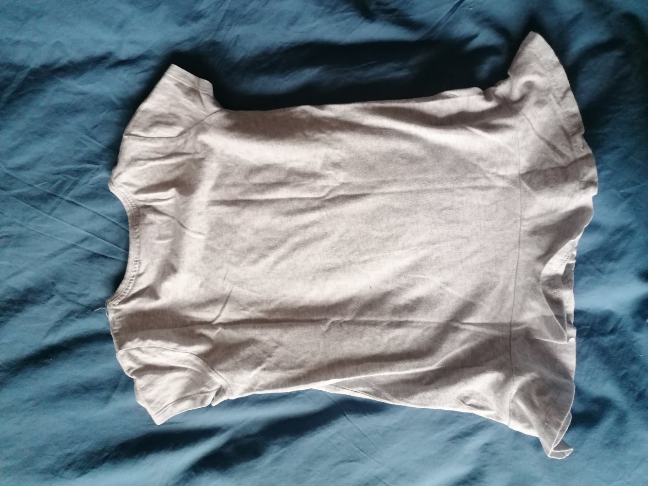 Yigga: hellgraues Tunikashirt mit Pferdeprint Gr. 134/140