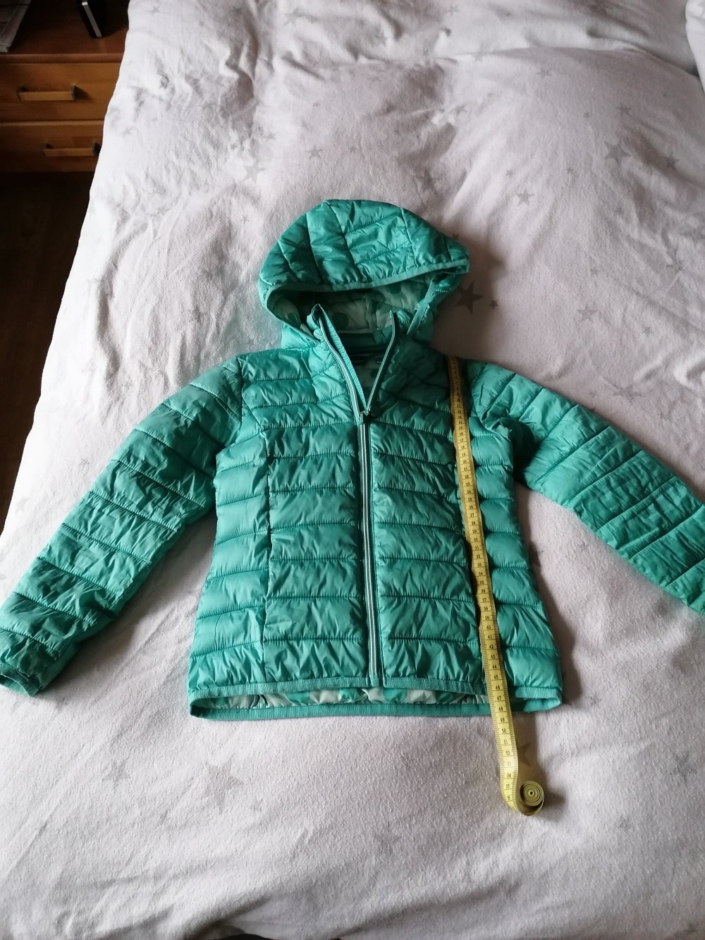 Okaidi: türkise Steppjacke Gr. 128