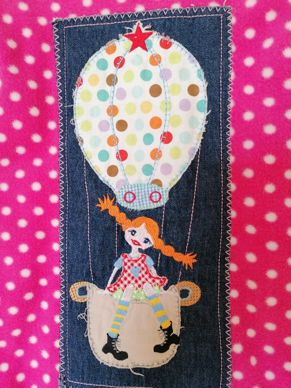 Handmade: wunderschöne warme Fleeceweste ca. Gr. 128