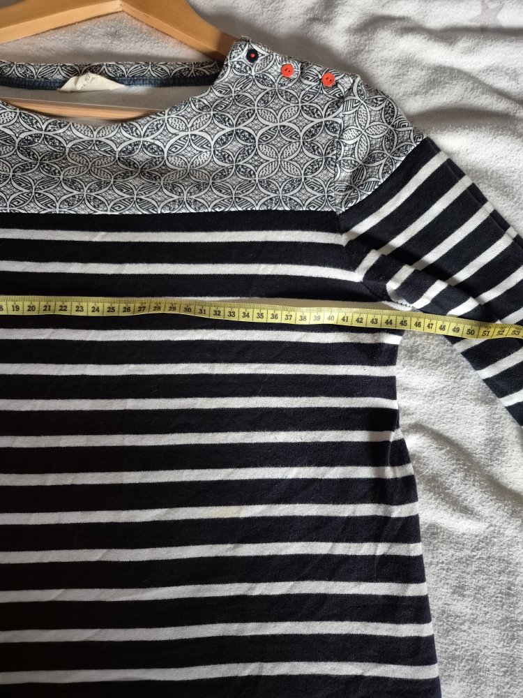 White Stuff: gestreifter, dünner Pullover Gr. 42