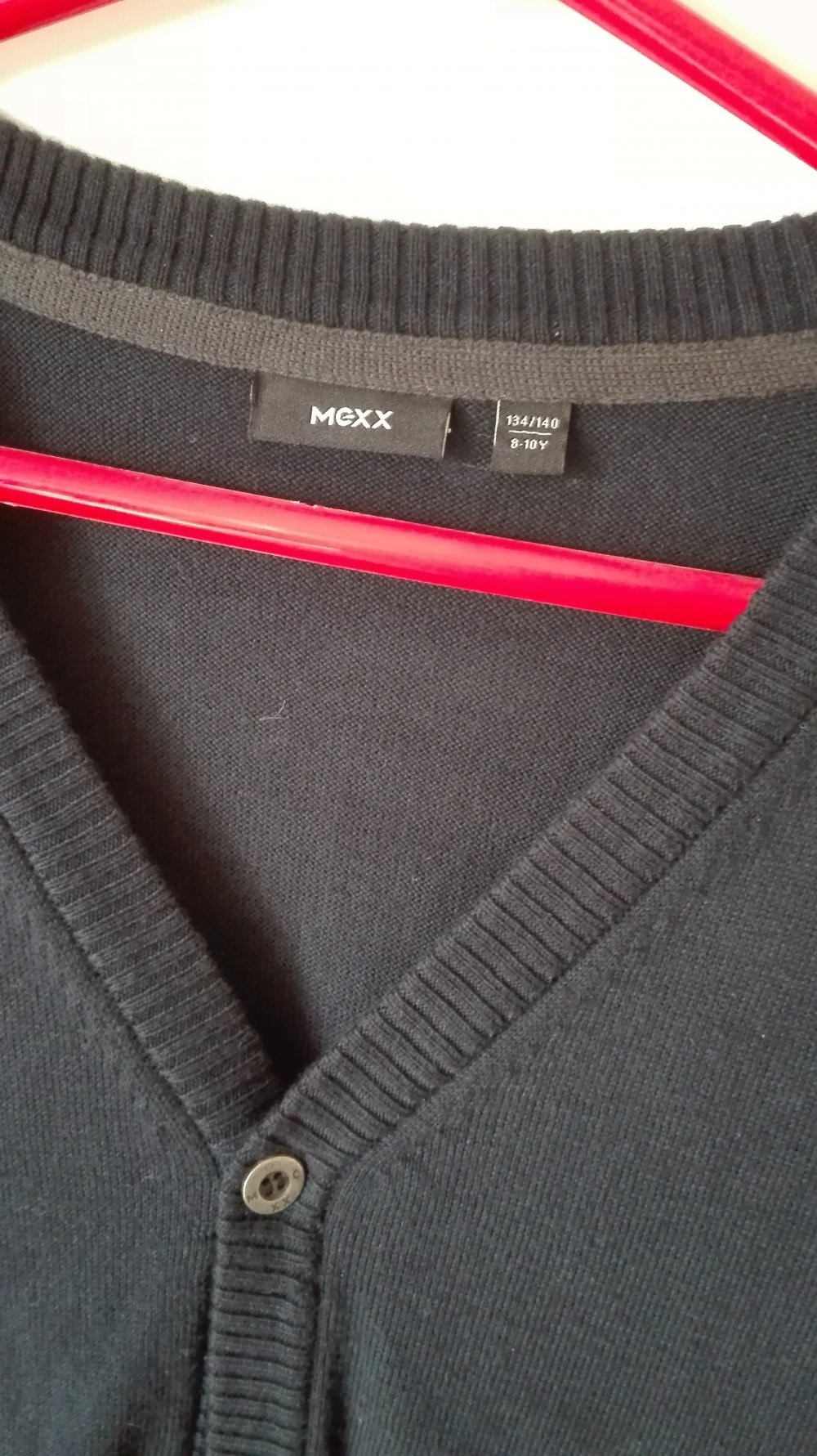 Mexx - schwarze feine Strickjacke Gr. 134/140