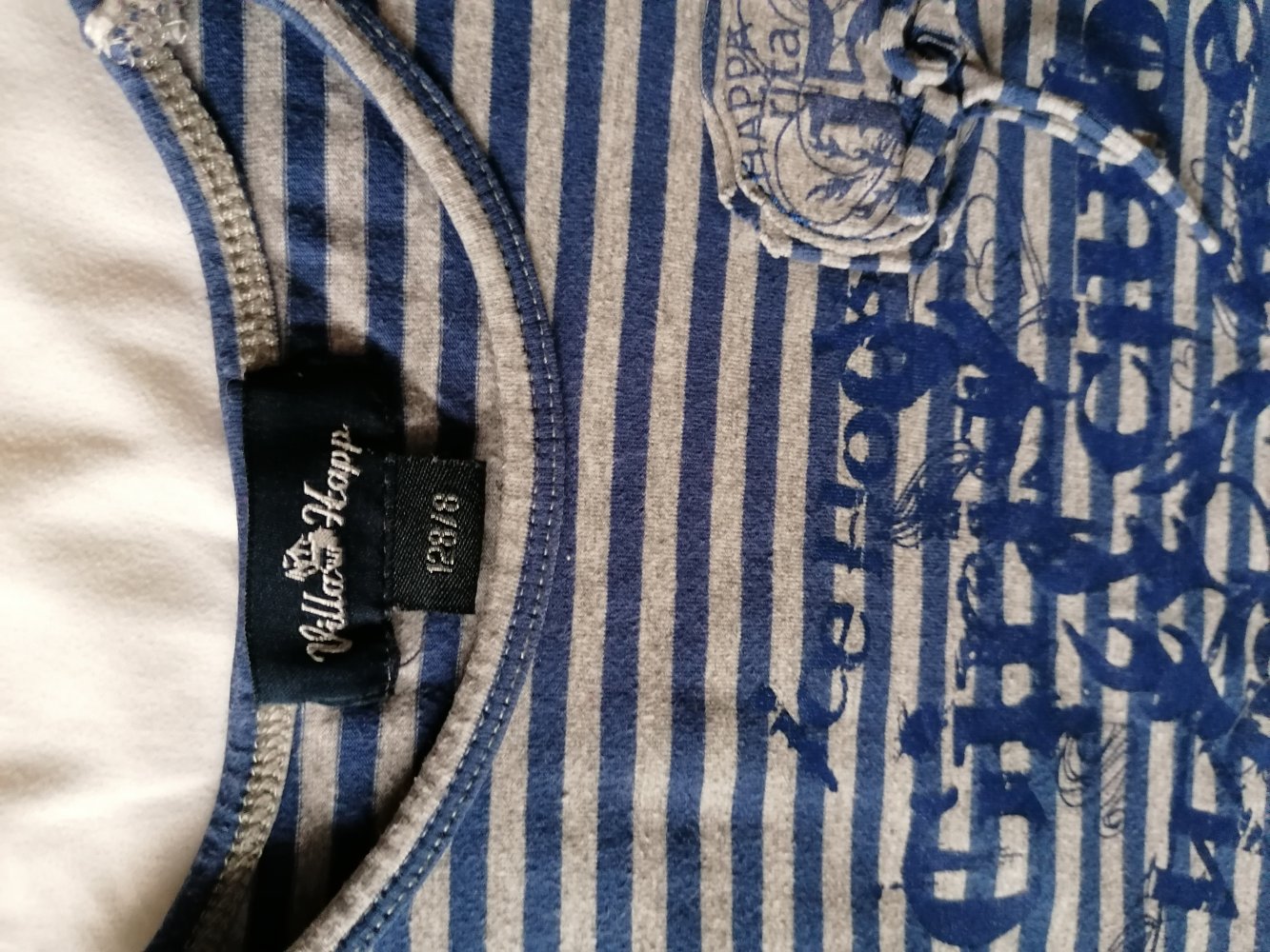 Villa Happ: gestreiftes Langarmshirt Gr. 122/128
