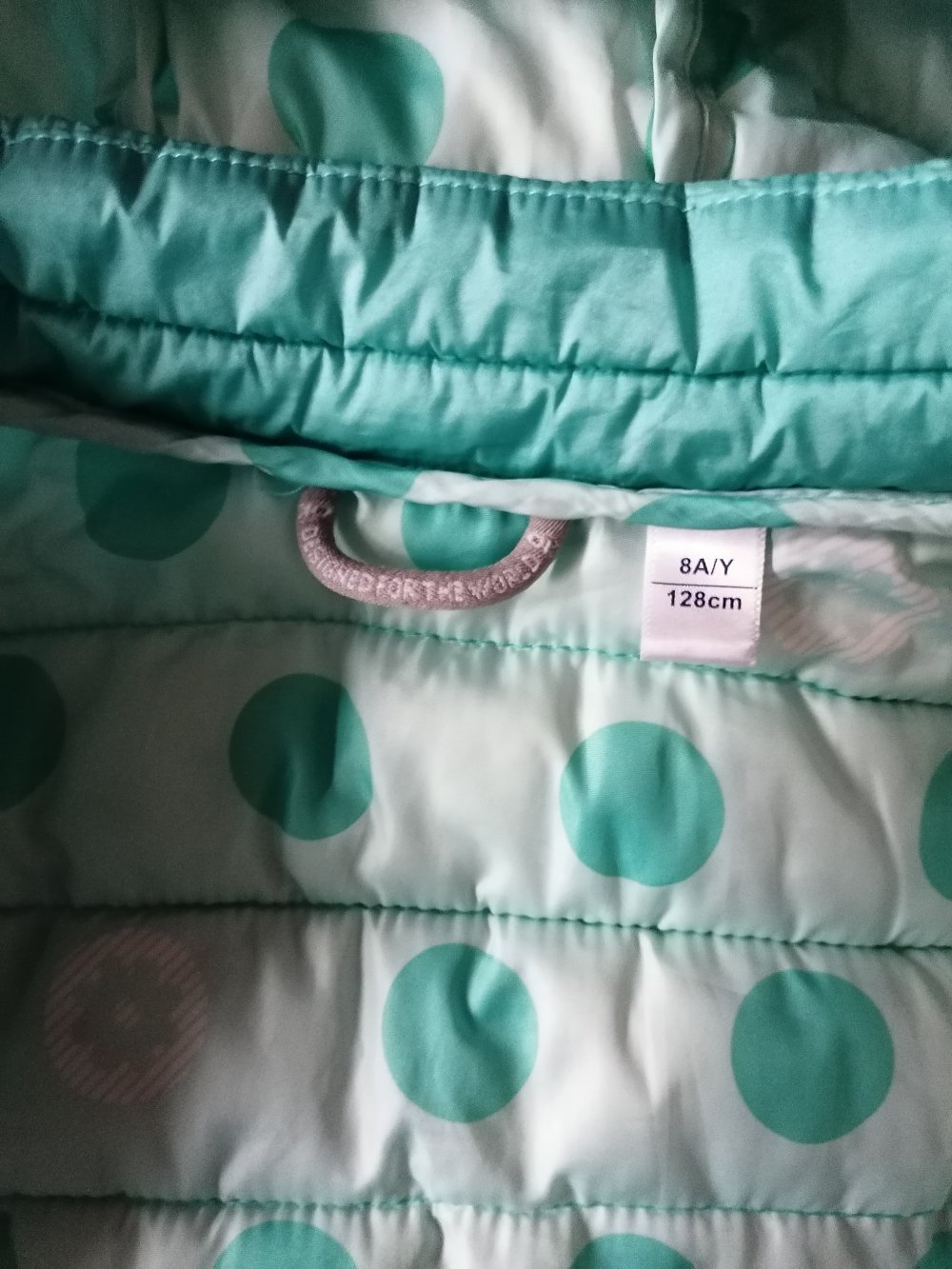 Okaidi: türkise Steppjacke Gr. 128