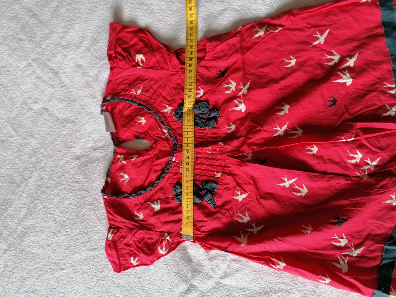 Next: rote Tunika mit Schwalben Gr. 140
