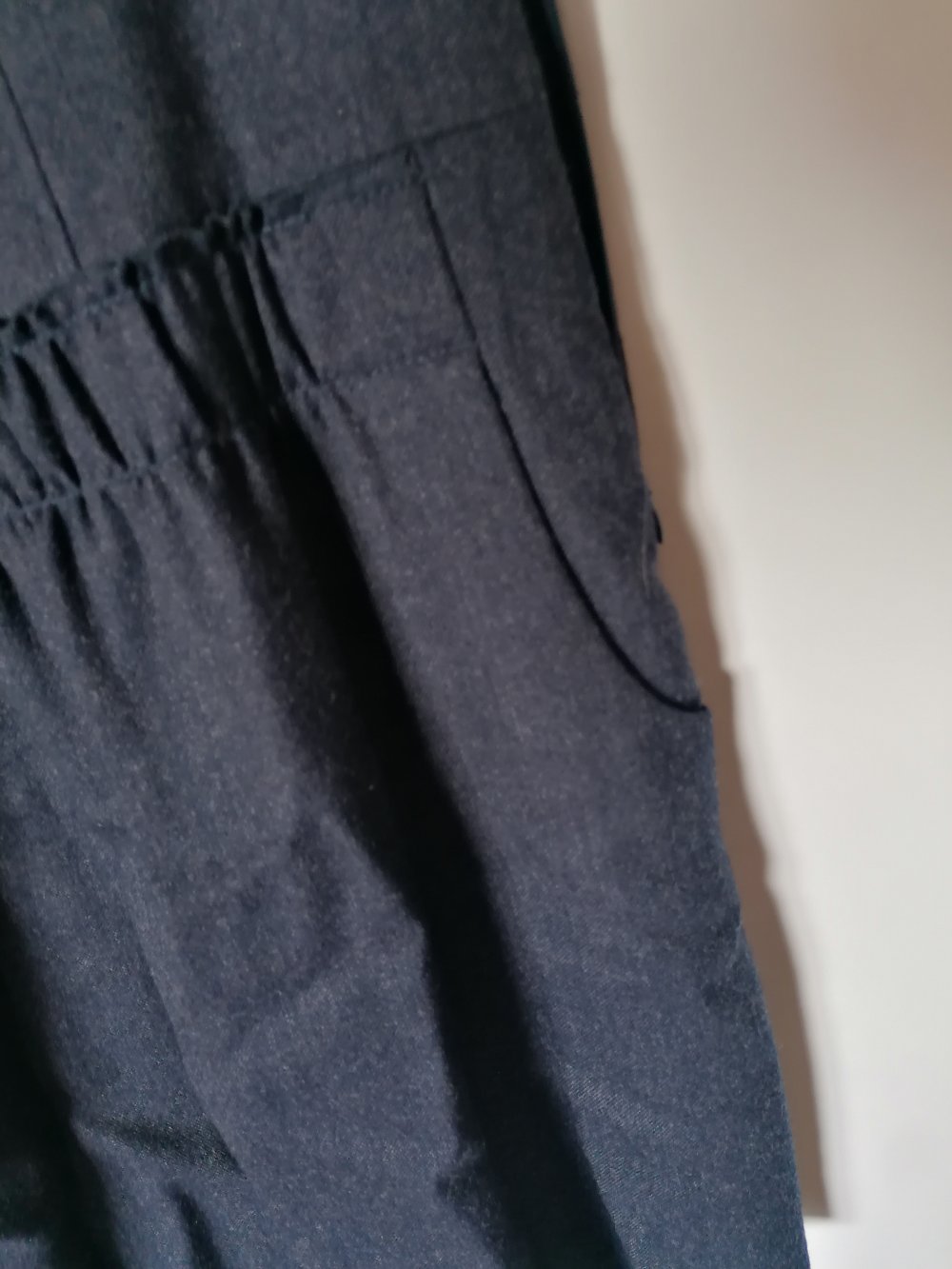 Esprit: dunkelblaues Kleid aus Wollmix - festlich - Gr. 40