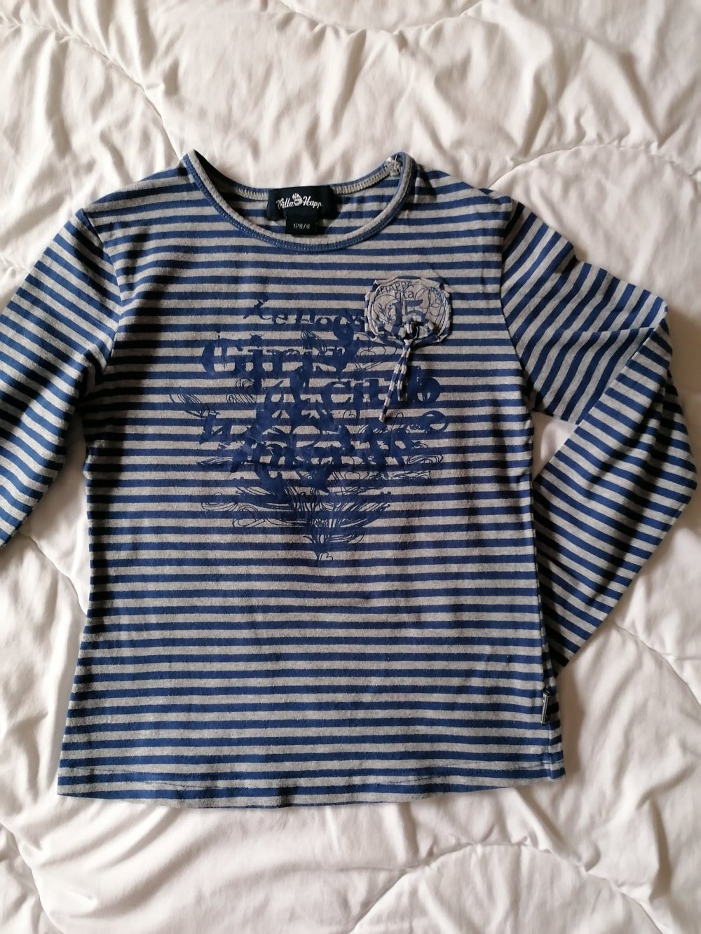 Villa Happ: gestreiftes Langarmshirt Gr. 122/128