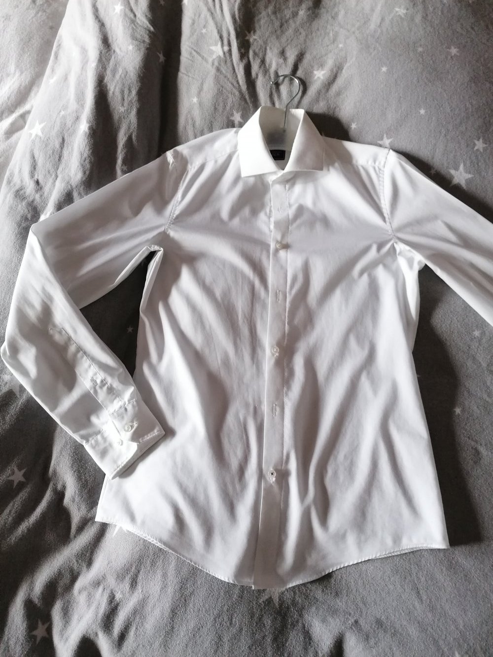 Redmond limited: weißes Anzugshemd; Gr. 35/36 (XS) Slim