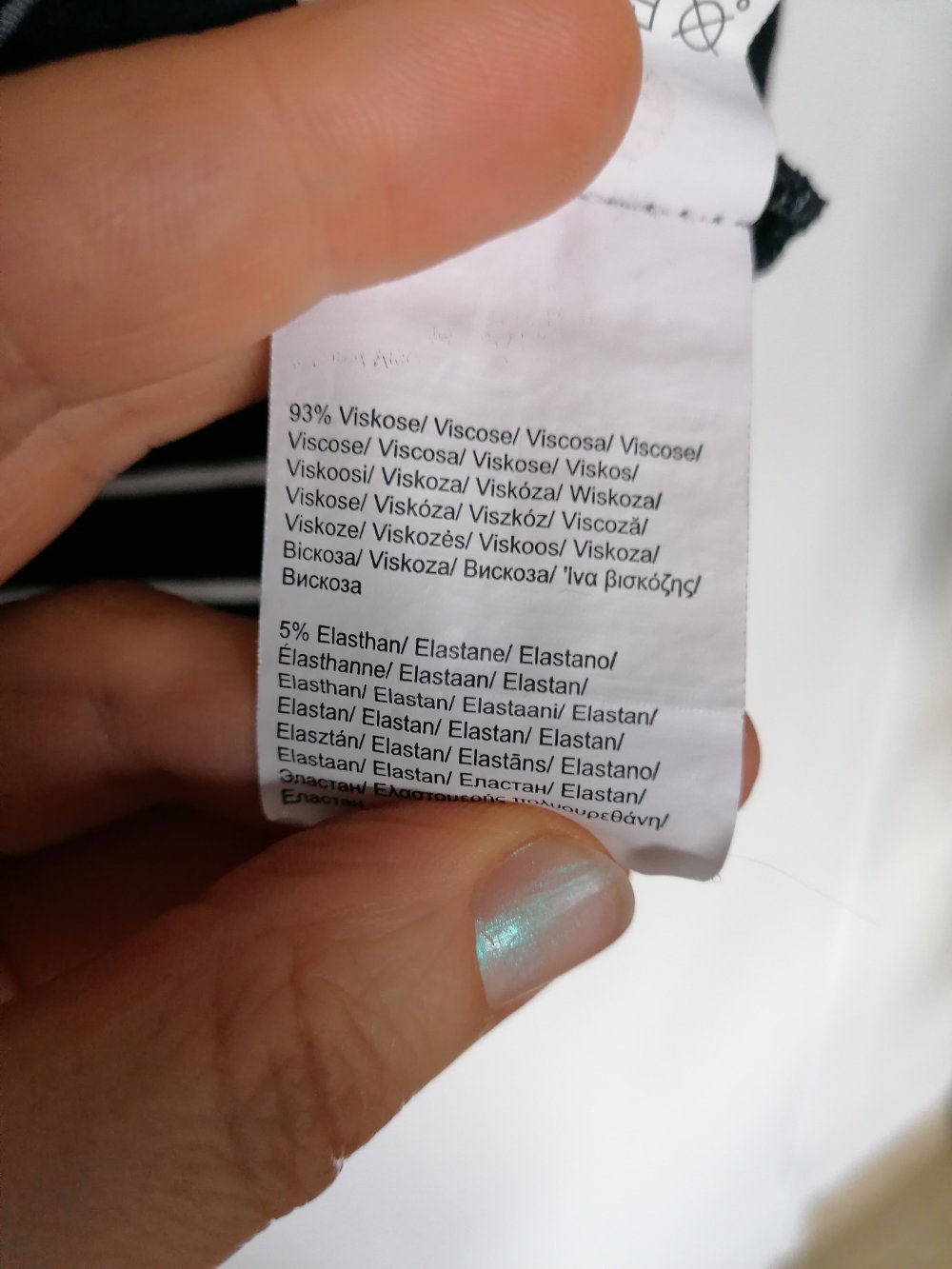 s.Oliver: dunkelblaues Viskoseshirt mit Streifen Gr. 38