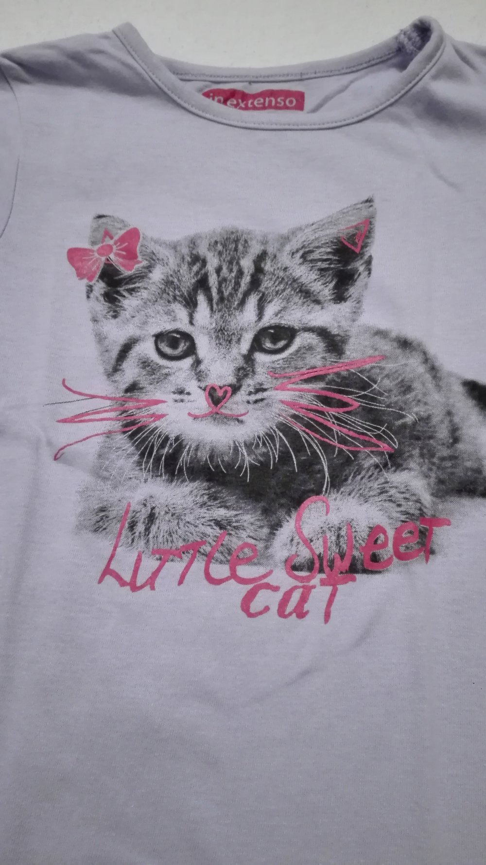T-Shirt mit Kätzchen Gr. 98/104