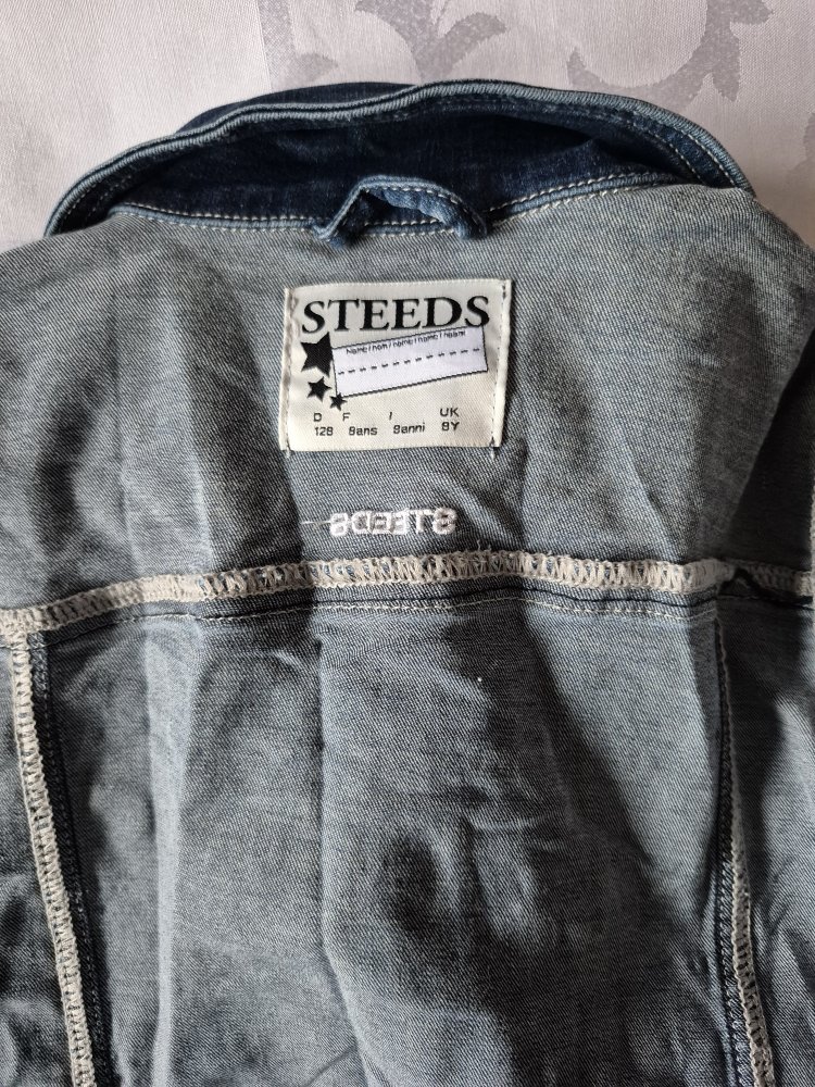 Steeds: Jeansjacke mit Pferdeprint Gr. 128