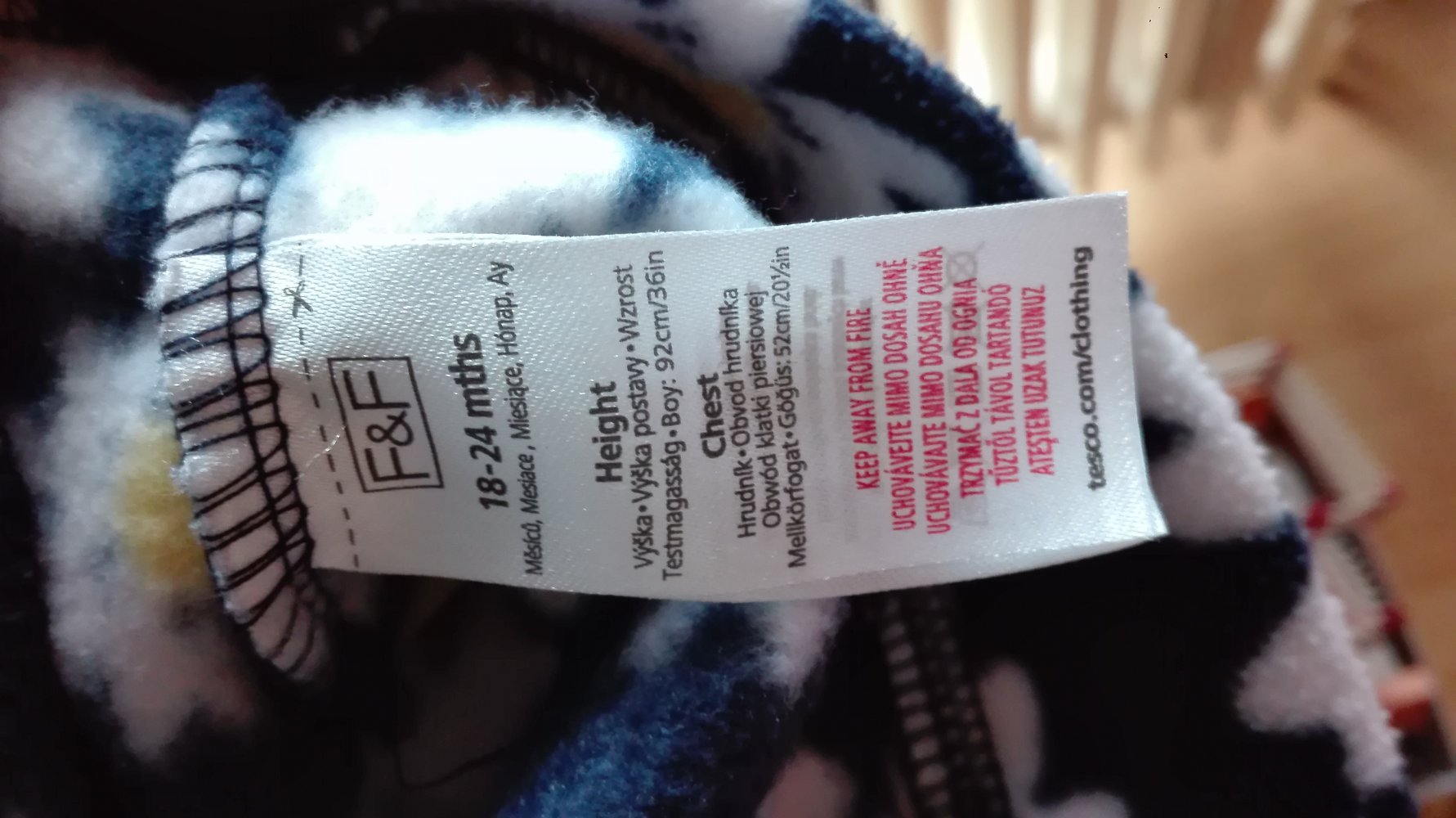 F&F - wunderschöne Fleecejacke mit Blumenmuster, top Zustand