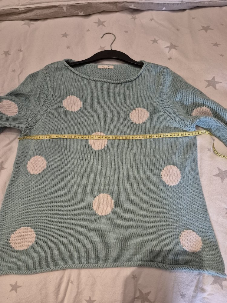 White Stuff: dicker Strickpullover mit Punkten Gr. 42 /44