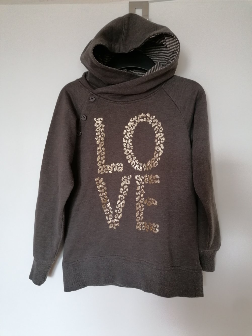 Yigga: Hoody mit Goldschrift Gr. 134/140
